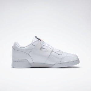 Adidasy Męskie Reebok Workout Plus Białe/Czarne PL 62WUOIT